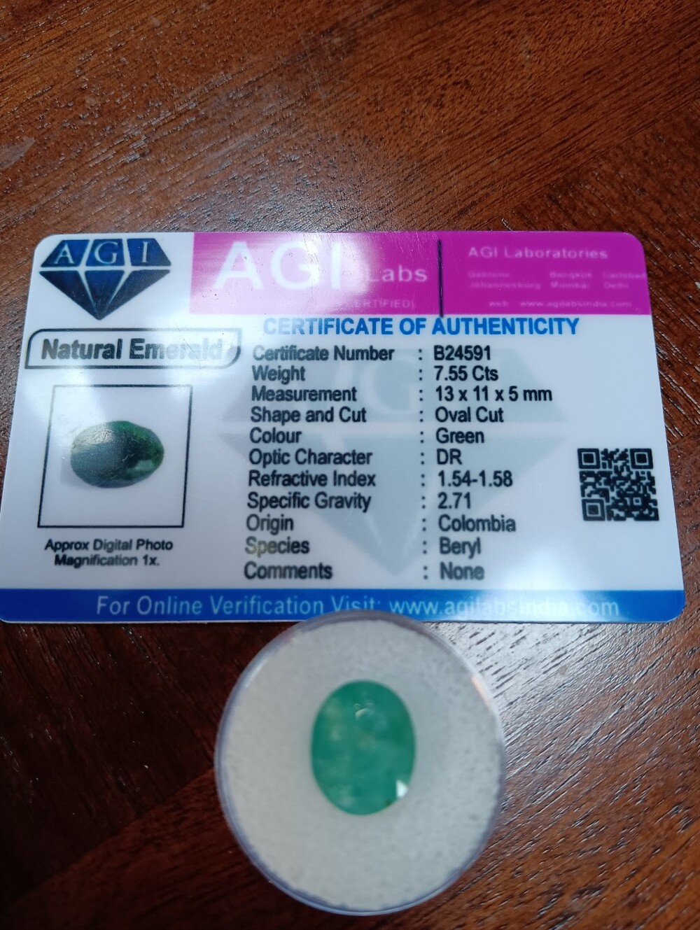 COLOMBIAN EMERALD